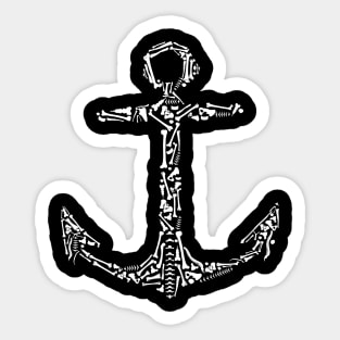 Skull Anchor Sticker